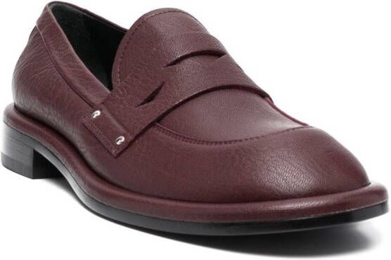 AGL Alison 30mm leather loafers Red