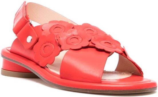 AGL Alison 35mm leather sandals Red