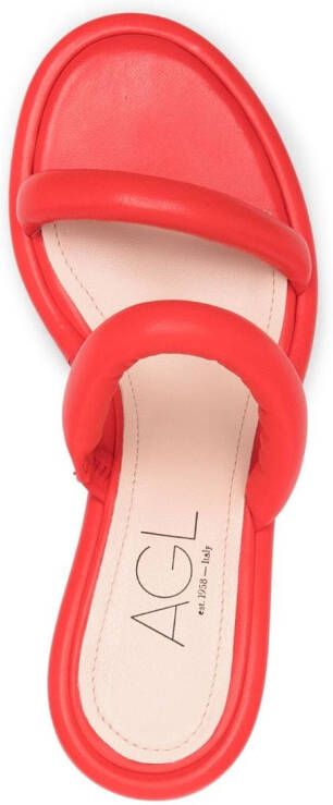 AGL Alison leather sandals Red
