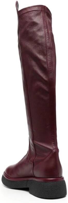 AGL Alison R 45mm leather knee boots Red