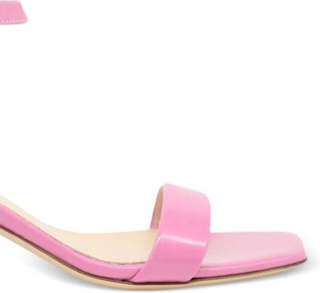 AGL Angie 60mm patent-leather sandals Pink