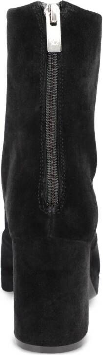 AGL Betty 80mm velour ankle boots Black