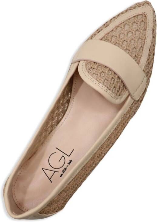 AGL Blanca woven loafers Neutrals