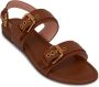 AGL buckled leather sandals Brown - Thumbnail 2
