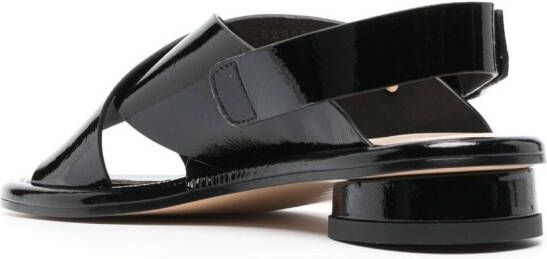 AGL crossover-strap flat sandals Black
