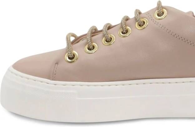AGL Crystal leather sneakers Neutrals