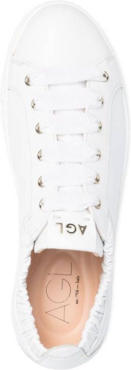 AGL elasticated ankle low-top sneakers White
