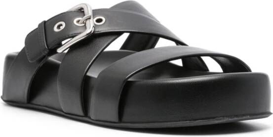 AGL Jane leather sandals Black