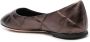 AGL Karin padded leather ballerina shoes Brown - Thumbnail 3