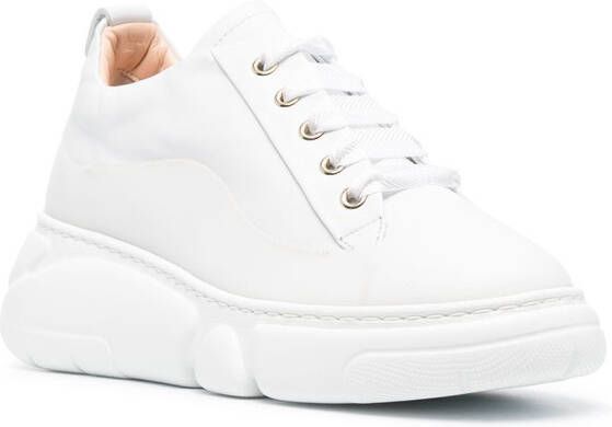 AGL leather chunky sneaker White