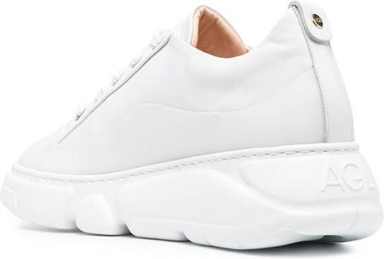 AGL leather chunky sneaker White
