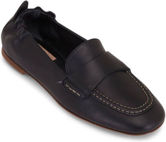 AGL leather slip-on loafers Black
