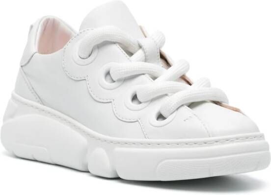 AGL Magic Bubble leather sneakers White