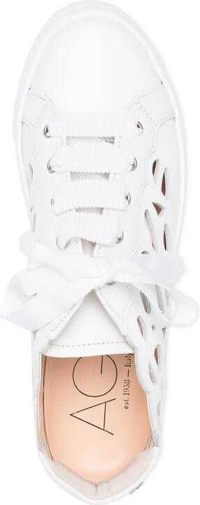 AGL Mandi laser-cut sneaker White