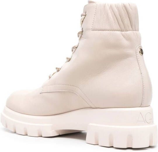 AGL Maxine Lux lace-up boots Neutrals