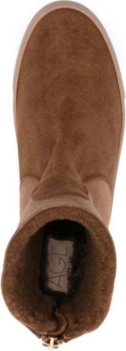 AGL Meghan suede ankle boots Brown