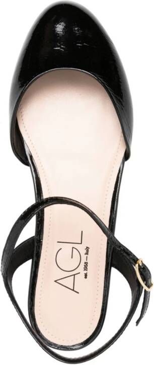 AGL Milly leather ballerina shoes Black