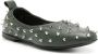 AGL Milly spike-stud leather ballerina shoes Green - Thumbnail 2
