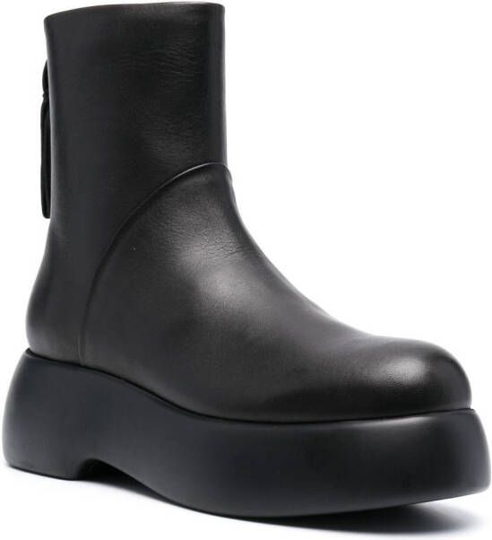 AGL Nancy rear-zip fastening boots Black