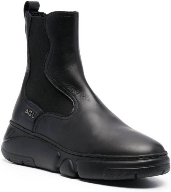 AGL Patty elasticated side-panel boots Black