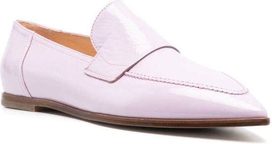 AGL pointed-toe loafers Purple
