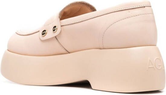 AGL Puffy Moc moccasin Pink
