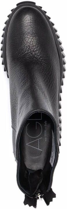 AGL ridged sole platform boots Black