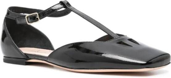AGL Rina T Strap ballerina shoes Black