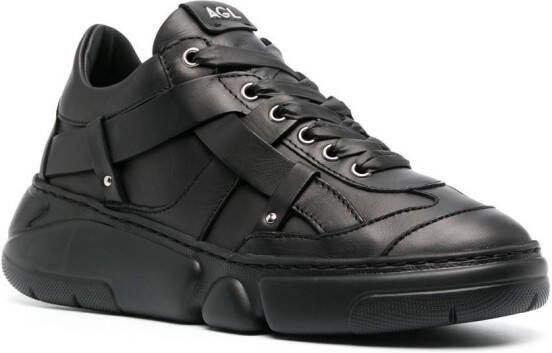 AGL Ruth leather sneakers Black