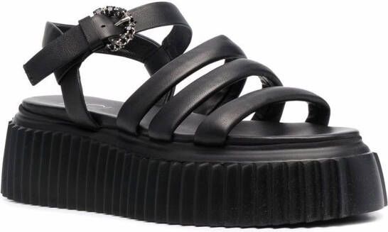 AGL side-buckle strap sandals Black