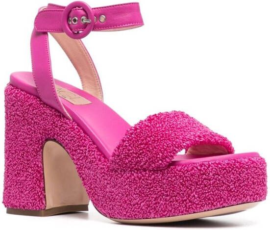 AGL Sista Zerby 80mm leather sandals Pink