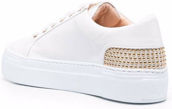 AGL Stella studded platform sneakers White