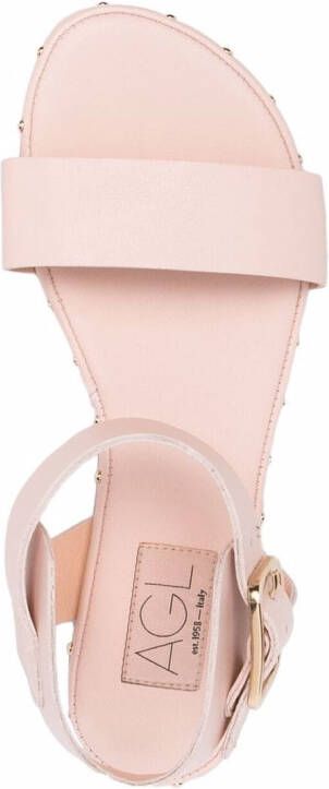 AGL Sveva leather sandals Pink