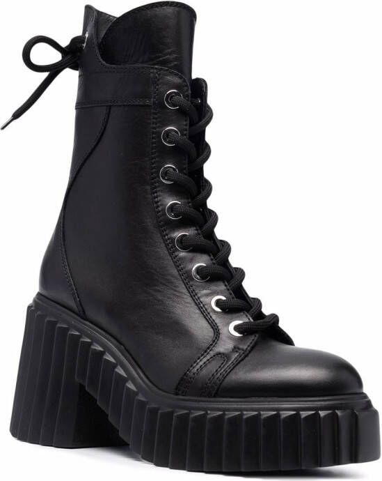 AGL Tania platform boots Black