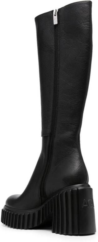 AGL Tiggy 100mm leather boots Black