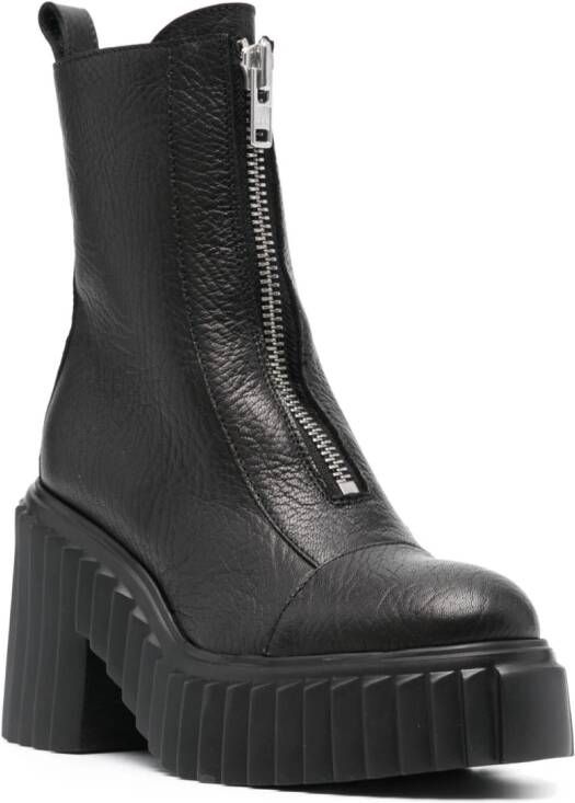 AGL Tiggy 115mm leather ankle boots Black