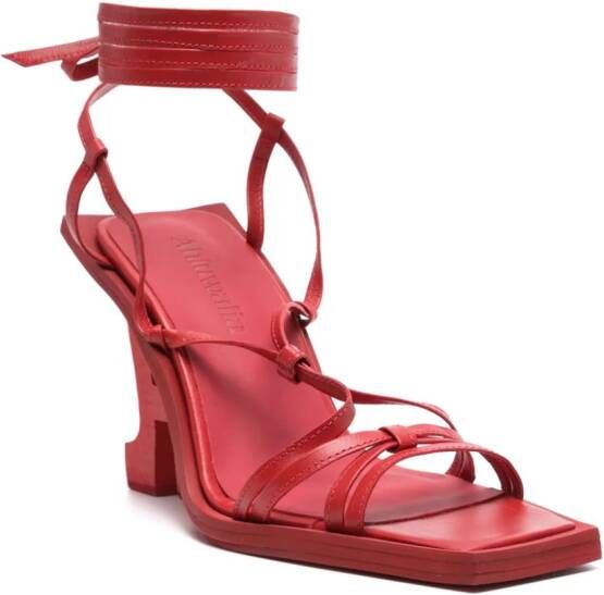 Ahluwalia 'A' 110mm wedge sandals Red