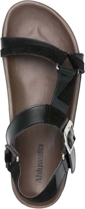 Ahluwalia Bailey leather sandals Black