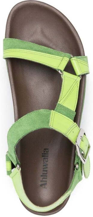 Ahluwalia Bailey leather sandals Green