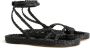 Alanui A Love Letter To India woven leather sandals Black - Thumbnail 2