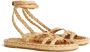 Alanui A Love Letter To India woven sandals Neutrals - Thumbnail 2