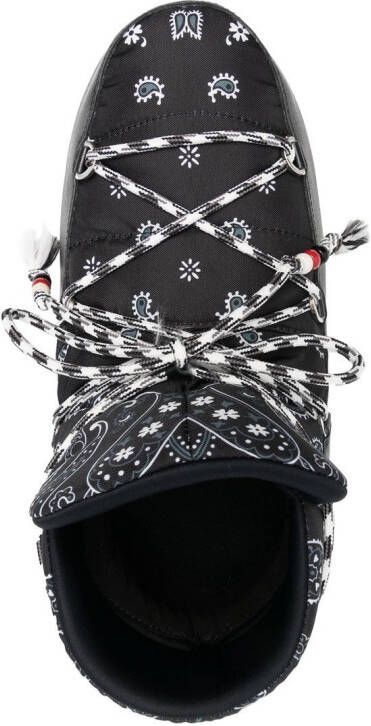 Alanui bandana-print snow boots Black
