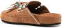 Alanui fringed suede slippers Brown - Thumbnail 3