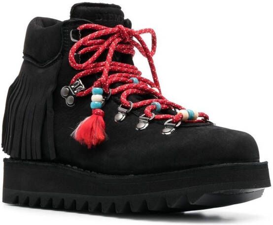 Alanui x Dieme Roccia fringed ankle boots Black