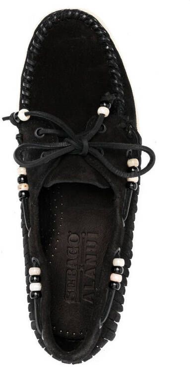 Alanui x Sebago Dockside boat shoes Black