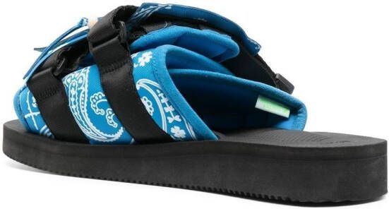 Alanui X Suicoke fringe-detail open-toe sandals Blue