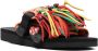 Alanui X Suicoke x Suicoke Moto fringed slides Orange - Thumbnail 2