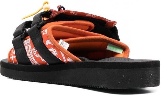 Alanui X Suicoke x Suicoke Moto fringed slides Orange