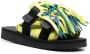 Alanui X Suicoke x Suicoke paisley-print fringed sandals Yellow - Thumbnail 2