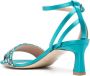 Alberta Ferretti 60mm mirror-patterned sandals Blue - Thumbnail 3